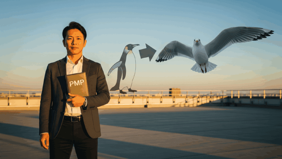 【PMP更新・PDU獲得】「カモメになったペンギン」で組織変革8ステップを学んだ44歳PMが実践した結果