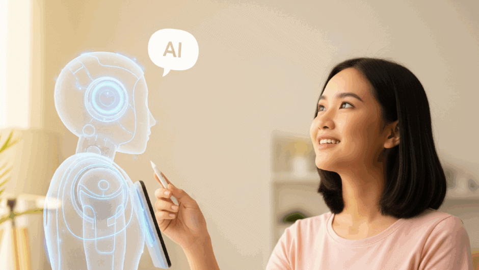 AIに話しかけると、少しだけ世界が優しく見える気がした。