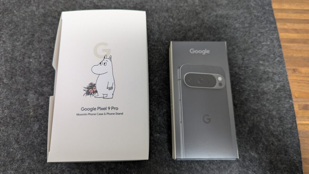 Pixel9 Proとムーミンのコラボのプレゼント品