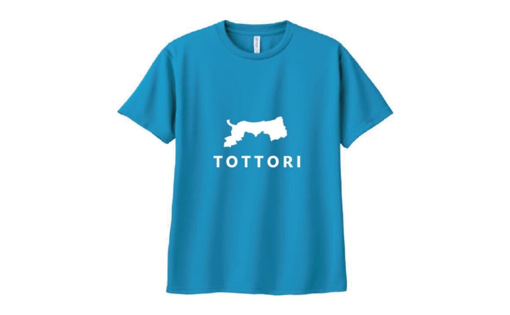 TOTTORIシャツ 鳥取の青空(ターコイズ)